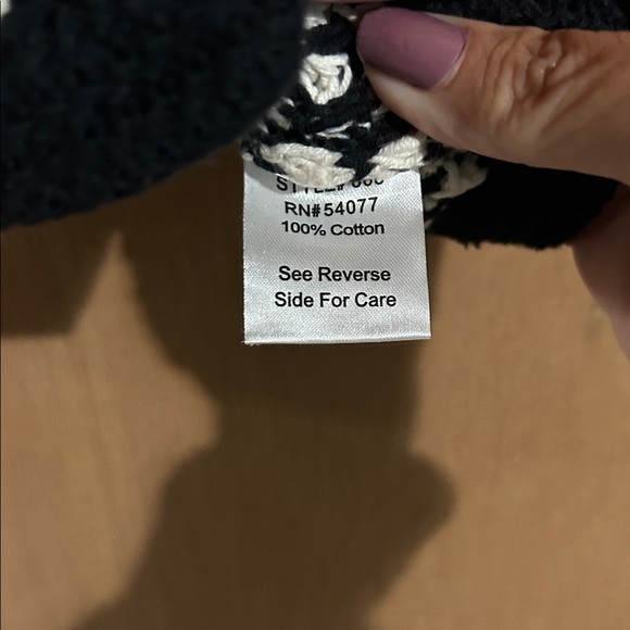 CAbi Black and White Crochet Cardigan - Picture 3 of 7